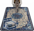 Hompet Cat Litter Mat 2 Pack, 48x72 Large Machine Washable Trapping Mats for Cats, Super Absorbent & Urine-Proof Cat Litter Box Mat for Floor, Waterproof & Non Slip Kitty Litter Rug