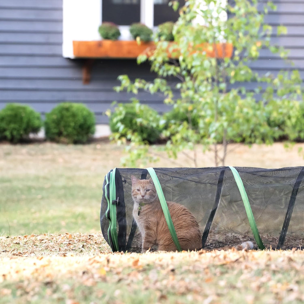 Kitty City Outdoor Catio Furniture and Play Kits for Cats, 10' Tunnel/Large