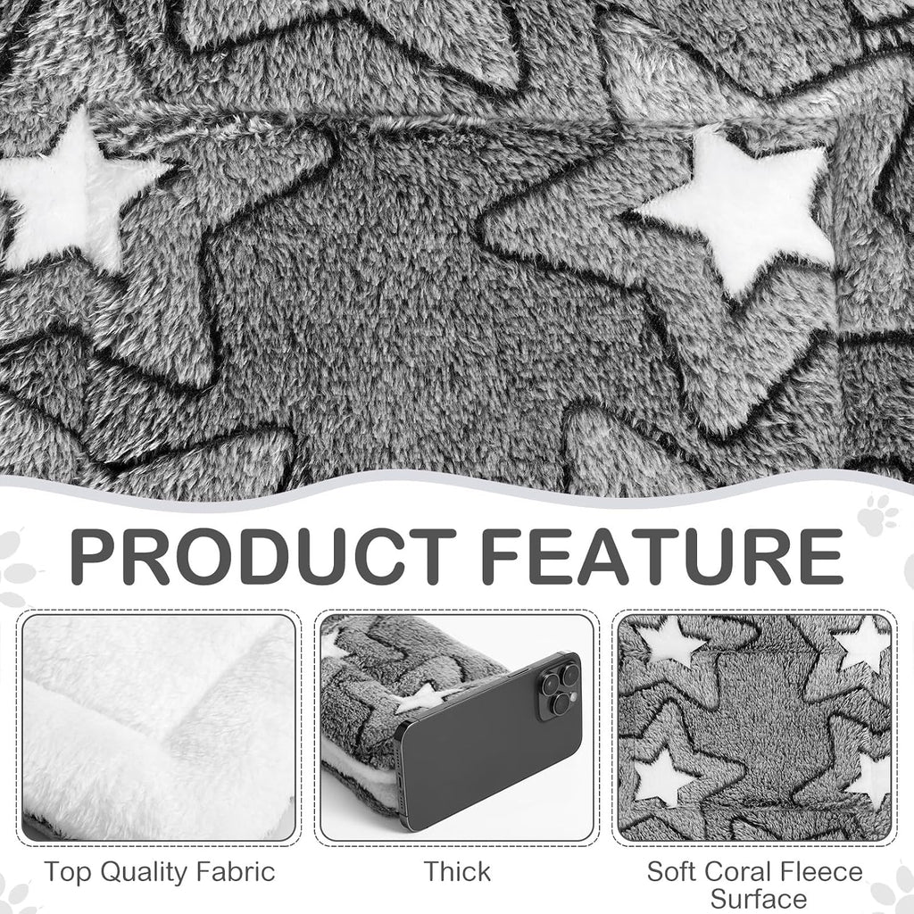 Haull 4 Pcs Waterproof Guinea Pig Bedding Mat, Double Star, 13 x 10