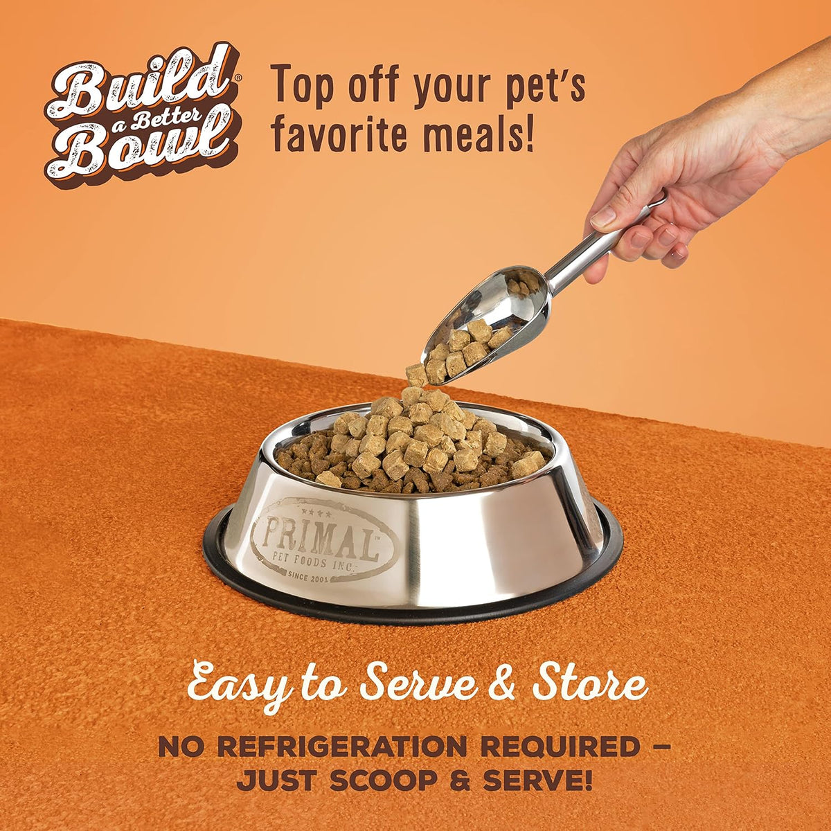 Primal Dog & Cat Food Toppers, Cupboard Cuts, Beef, 18 oz