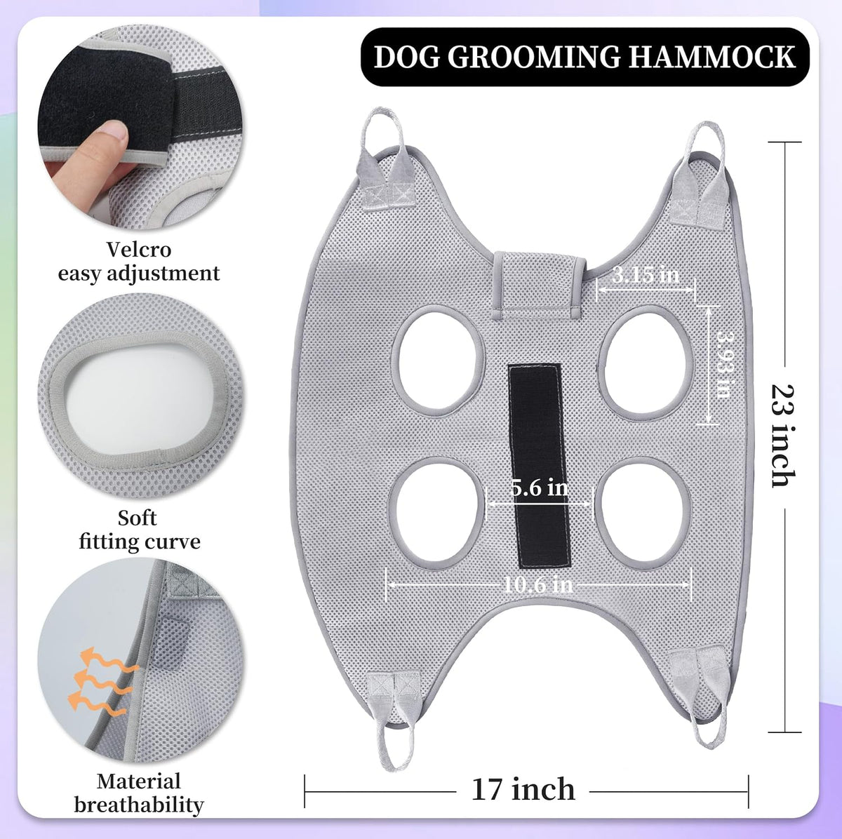 PatiencET Dog Grooming Hammock Kit