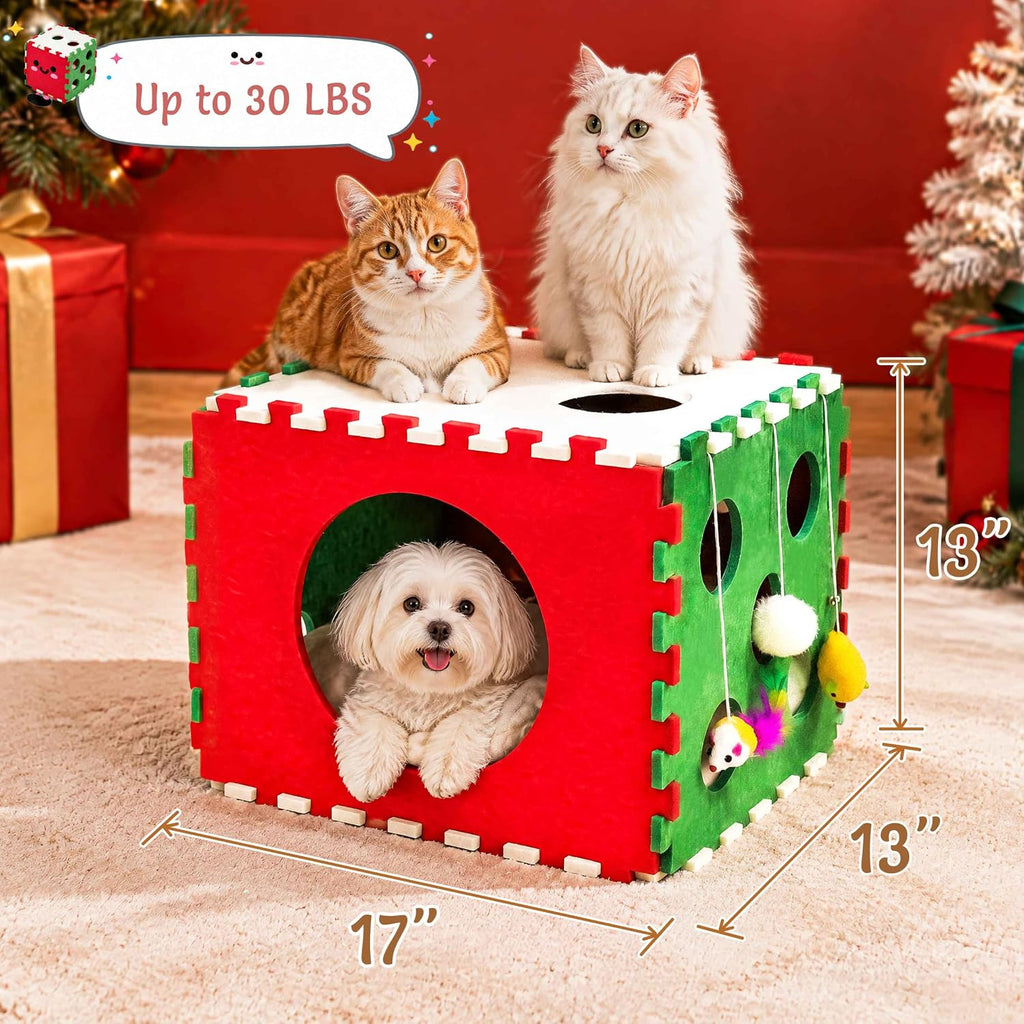41 Pcs Christmas Cat Toys for Indoor Cats, Christmas Cat Gifts