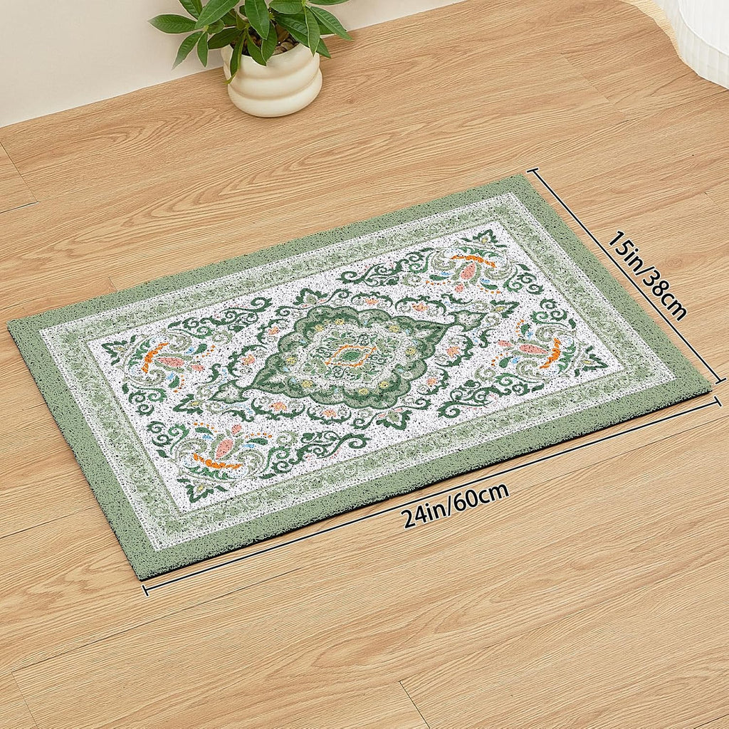 Unicorn Catcher 24"x15" Cat Litter Mat Non-Slip Washable Litter Box Mat | High-Density PVC Litter Catcher Mat Efficiently Traps Scattered Litter From Paws To Keep Floors Clean