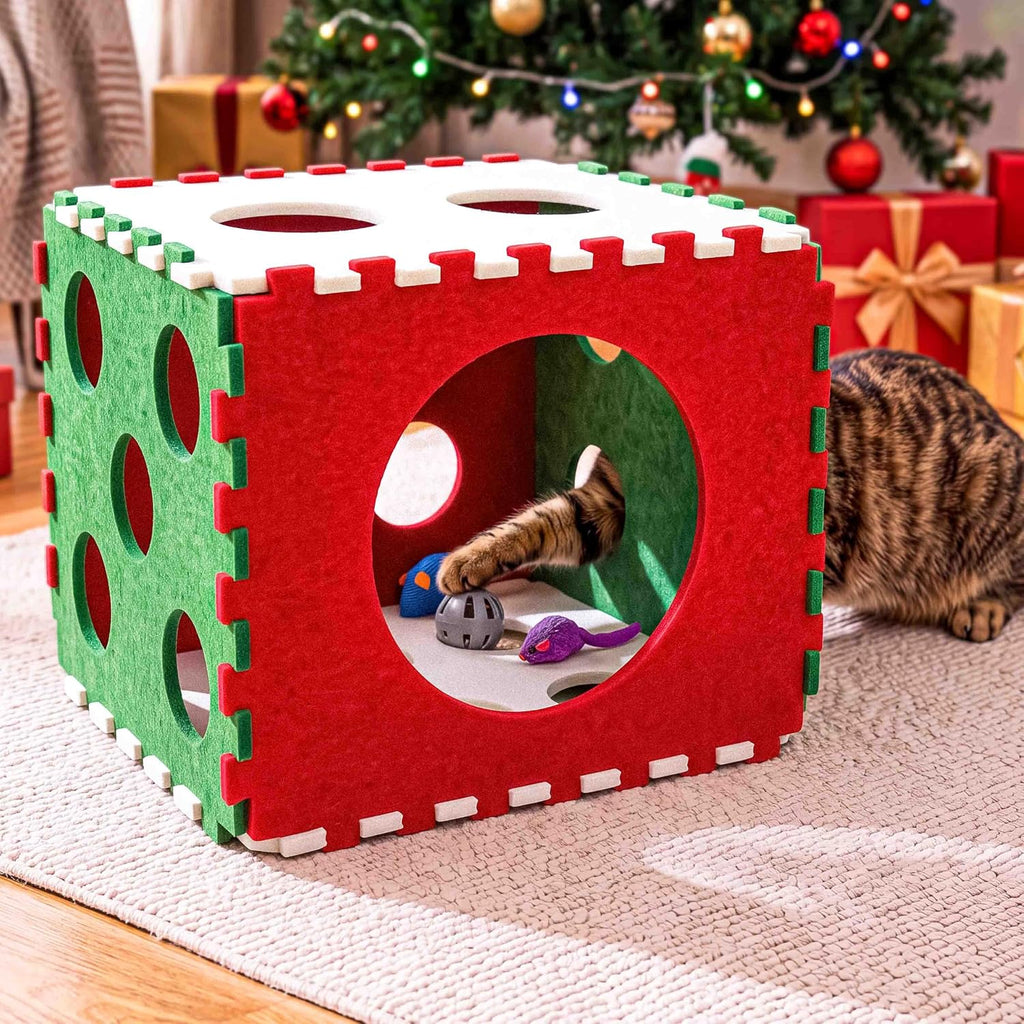 41 Pcs Christmas Cat Toys for Indoor Cats, Christmas Cat Gifts