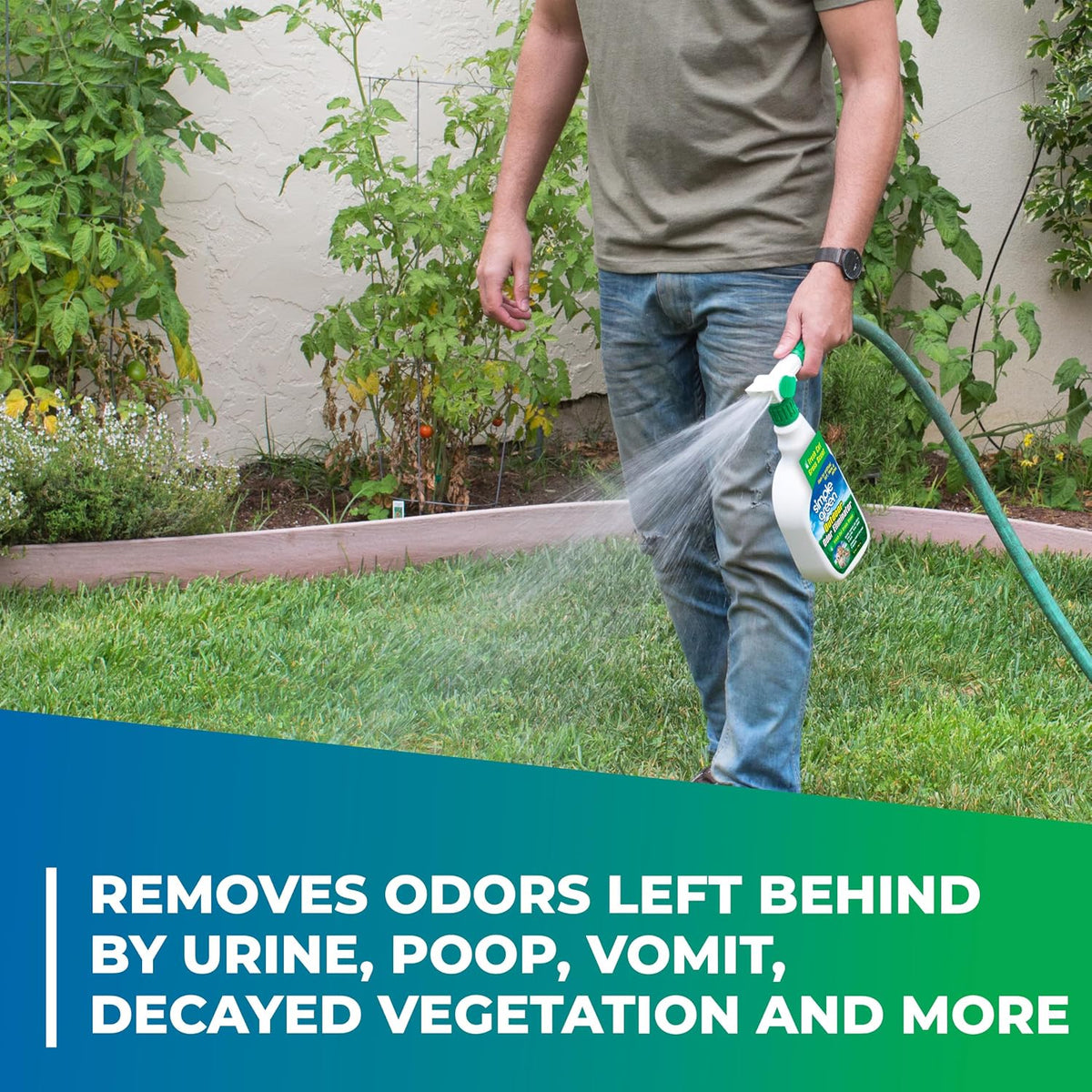 Simple Green Outdoor Odor Eliminator Fresh Cut Grass Scent 1 Gal + 32 oz