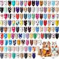 Huhumy 150 Pcs Paw Dog Bandanas Bulk Pet Paw Grooming Bandanas for Dogs