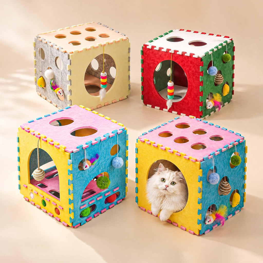41 Pcs Christmas Cat Toys for Indoor Cats, Christmas Cat Gifts