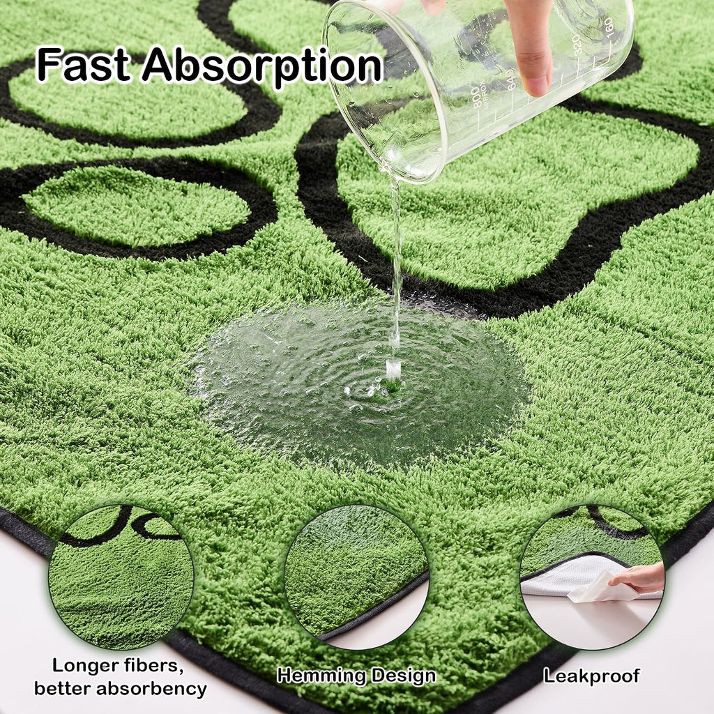 Qeils Reusable Dog Pee Pads, Washable Puppy Pads, Leak-Proof 30"x34" 6 Pack | Super Absorbent And Non-Slip Potty Training Pads, Soft Paw Print Plush Design, Ideal For Crates, Couch, Car Seats & Pet Beds