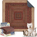 Washable Pee Pads for Dogs 54"x54" 2 Pack Reusable Puppy Potty Pad