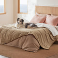 Bedsure Waterproof Blanket for Bed Soft Sherpa Fleece Throw,Twin 80"x60"