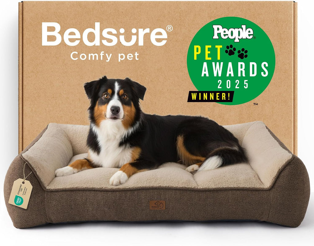 Bedsure SupportMax® Extra Thick Orthopedic XL Dog Bed for Extra Large Dogs