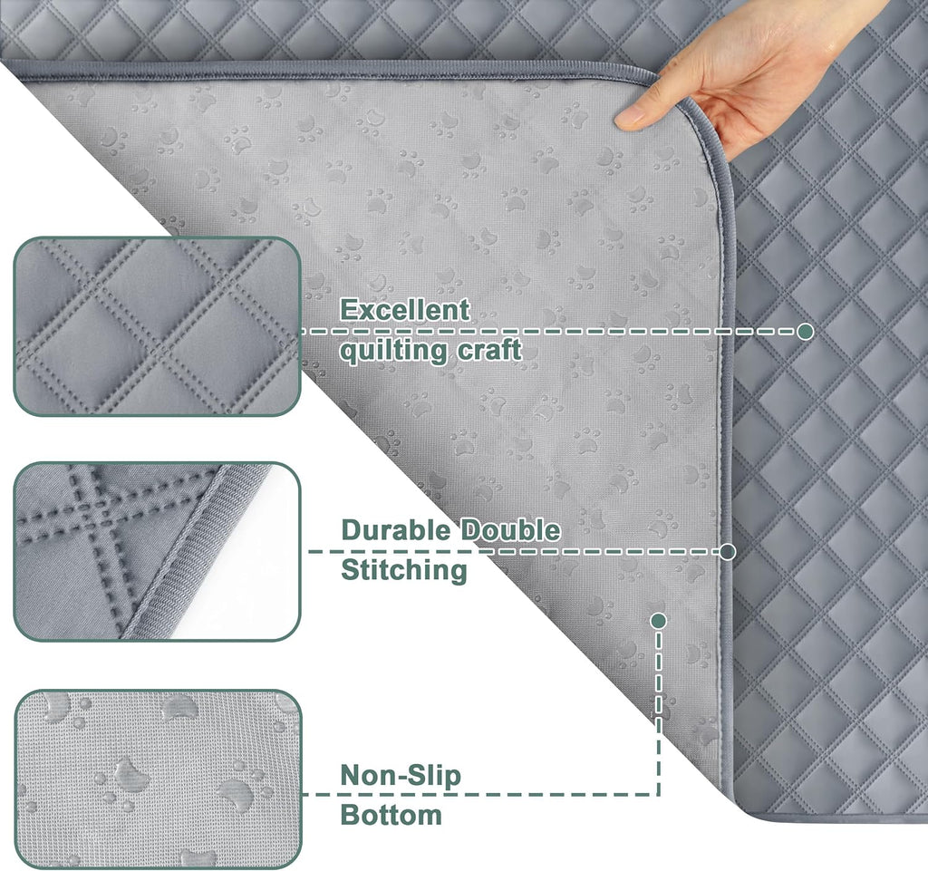 Eterish Reusable Washable Pee Pads for Dogs Large/Extra Large 36'' x 41'' 2 Pack, Absorbent Pet Puppy Dog Training Pads Non-Slip, Waterproof Whelping Potty Pads for Dogs Leak-Proof