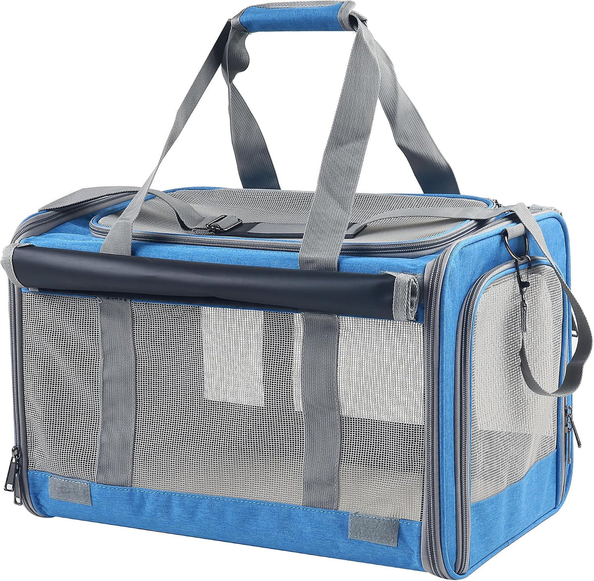 Large Cat Carriers Dog Soft Sided Carriers Cat Soft Sided Carriers Airline Approved Kitten Carrier Reptile Carrier Squirrel Carrier Guinea Pig Carrier(Large_Blue)