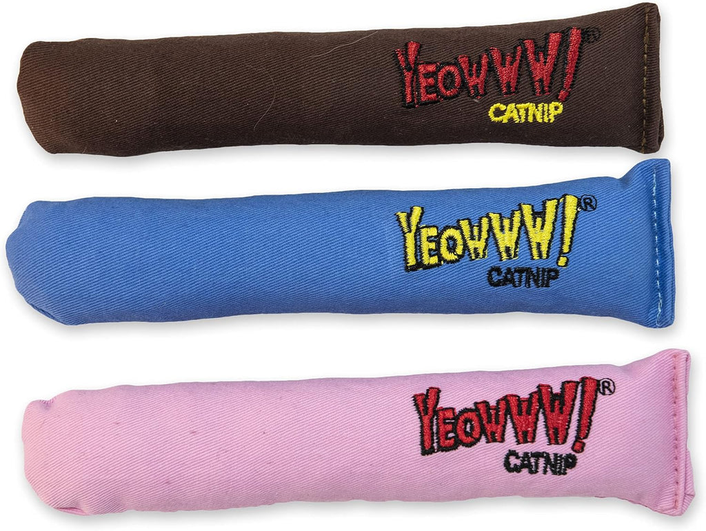 Yeowww! Catnip Toy, It's a Boy! Blue Cigar (Pack of 2)