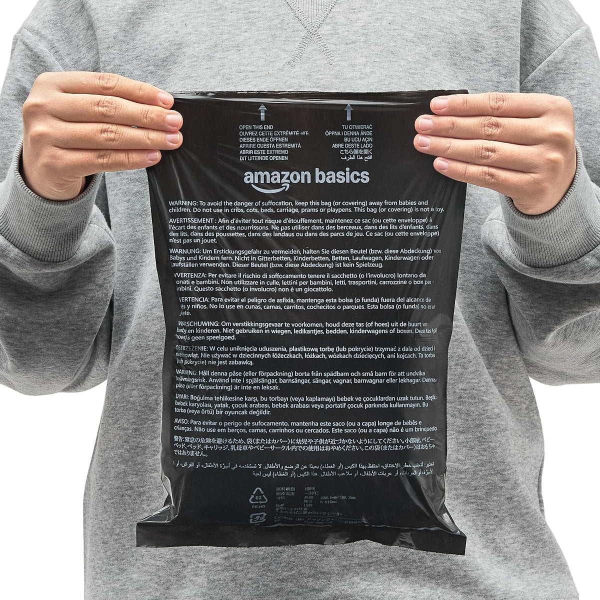 Amazon Basics Dog Poop Bags, 120 Count, Enhanced for Guaranteed Leakproof, Unscented, Black