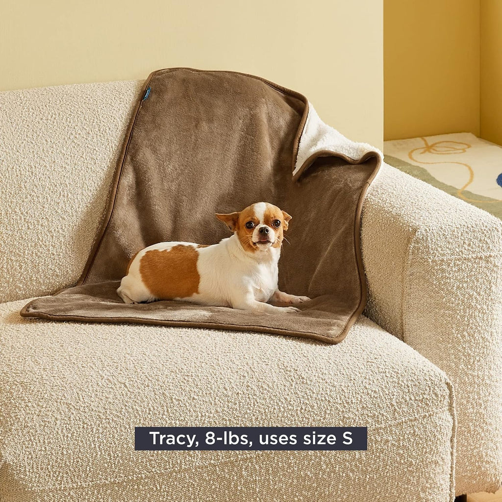 Bedsure Waterproof Dog Blankets for Small Dogs Soft Cat Blanket Warm,25X35