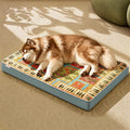 Exsnugy Orthopedic Washable Dog Bed Boho Crate Pet Pad for Large Dog 47in