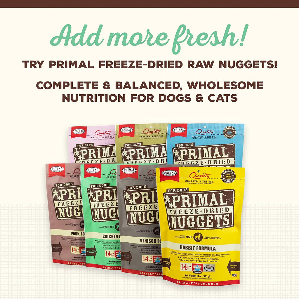 Primal Dog & Cat Food Toppers, Cupboard Cuts, Chicken, 18 oz