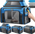 Top-Expandable Pet Carrier with Treat & Pet Window,18x13x9.5