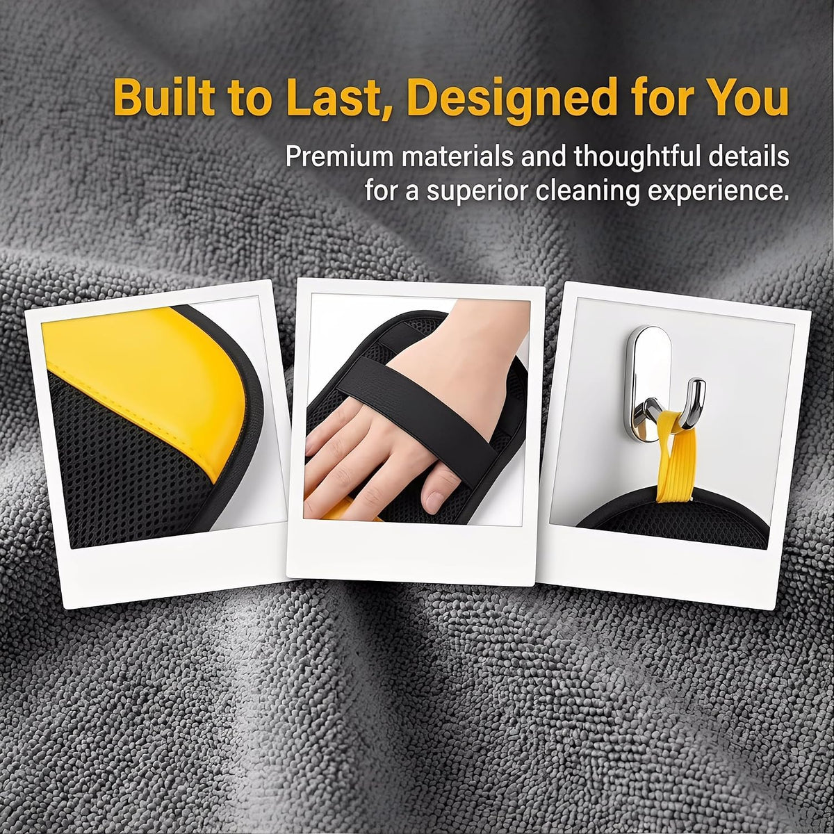 Pet Hair Removal Glove for Dogs & Cats, Upgraded Reusable Electrostatic Pet Hair Glove, Magic Brush Pet Hair Remover for Laundry, Couch, Carpet, Car Seat