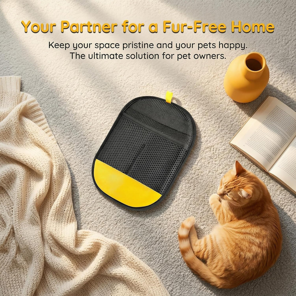 Pet Hair Removal Glove for Dogs & Cats, Upgraded Reusable Electrostatic Pet Hair Glove, Magic Brush Pet Hair Remover for Laundry, Couch, Carpet, Car Seat