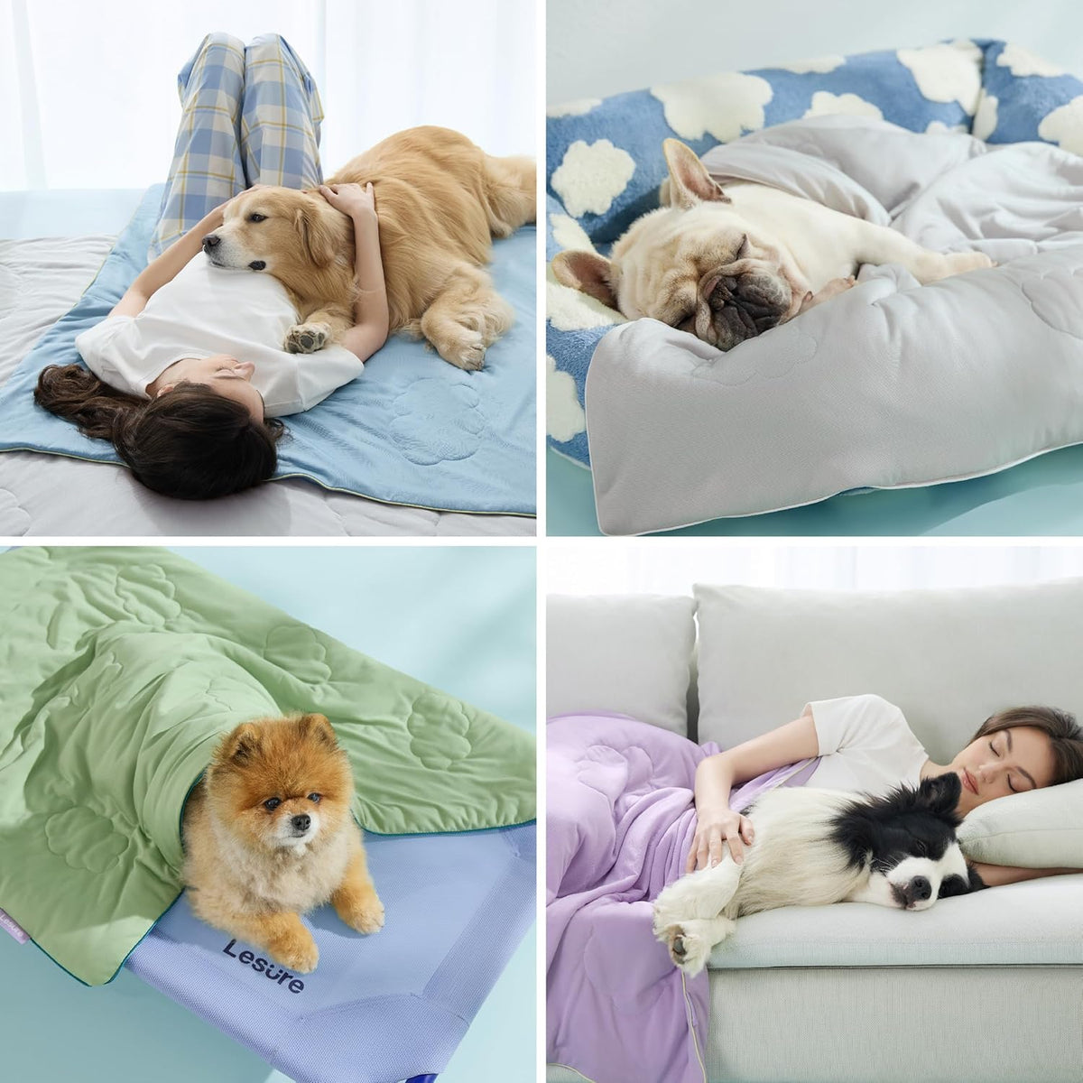 LE SURE ApexCloud™ Premium Cooling Blankets for Small Dogs Q-MAX>0.4,25x35