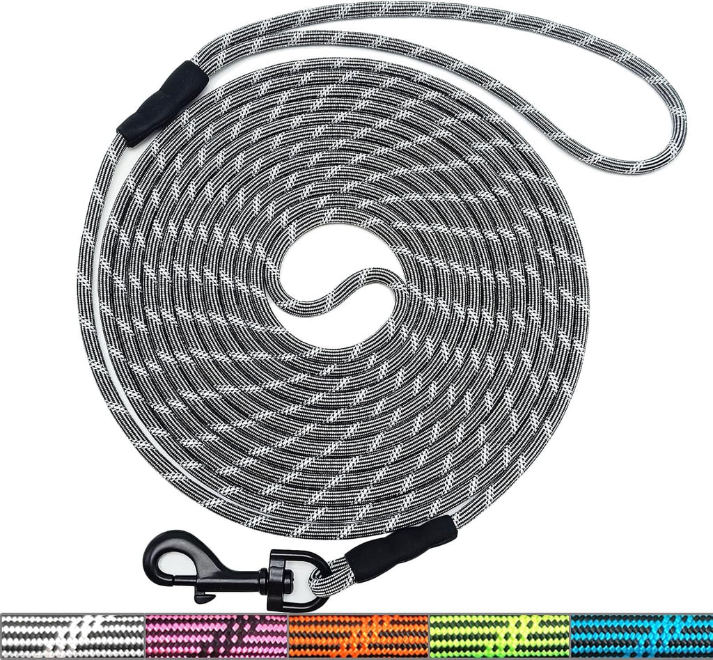 WYuZe 1/5" Reflective Extra Small Dog Leash 10ft Lightweight Rope Cat Leash