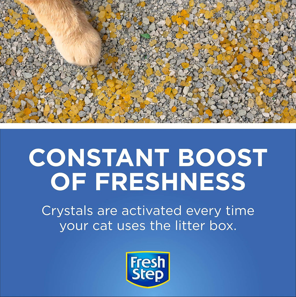 Fresh Step Cat Litter Crystals Deodorizer, Summer Breeze Scent, 70 Oz