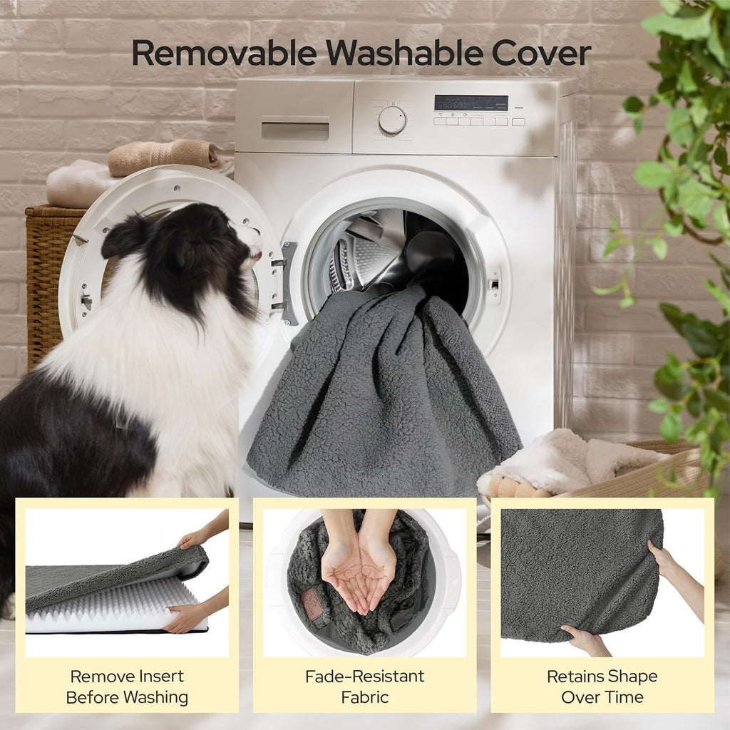 Bedsure Self Warming Dog Beds Large Sized Dog with Washable Cover, 36 Inch