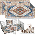 Washable Guinea Pig Pee Pads,Reusable Guinea Pig Cage Liner 2 Pack | Waterproof, Leak-Proof, Absorbent & Non-Slip, 24"x48" Bedding Potty Training Mat for Small Animal Rabbit Bunny Hamster Rat