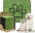 Qeils Reusable Dog Pee Pads, Washable Puppy Pads, Leak-Proof 30"x34" 6 Pack | Super Absorbent And Non-Slip Potty Training Pads, Soft Paw Print Plush Design, Ideal For Crates, Couch, Car Seats & Pet Beds
