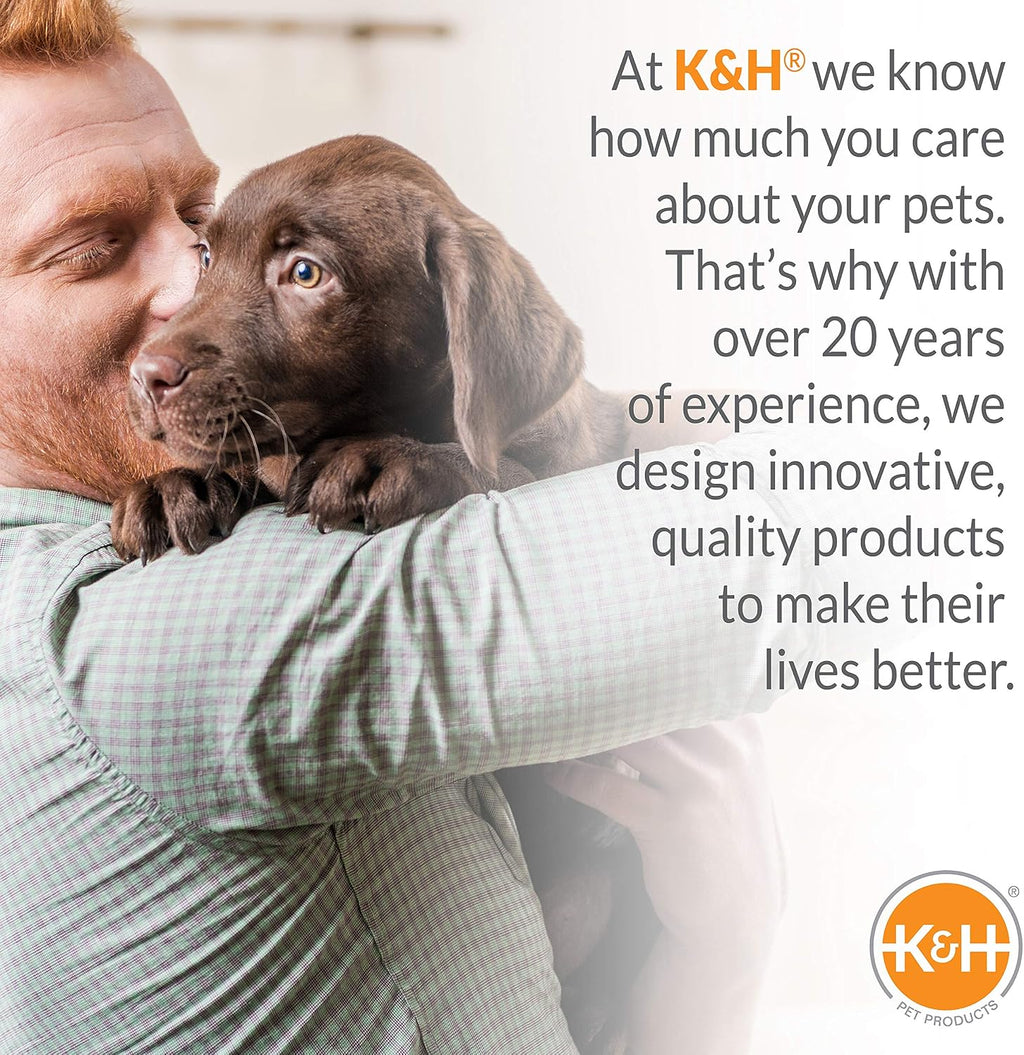 K&H PET PRODUCTS Self-Warming Crate Pad Tan X-Small 14 X 22 Inches