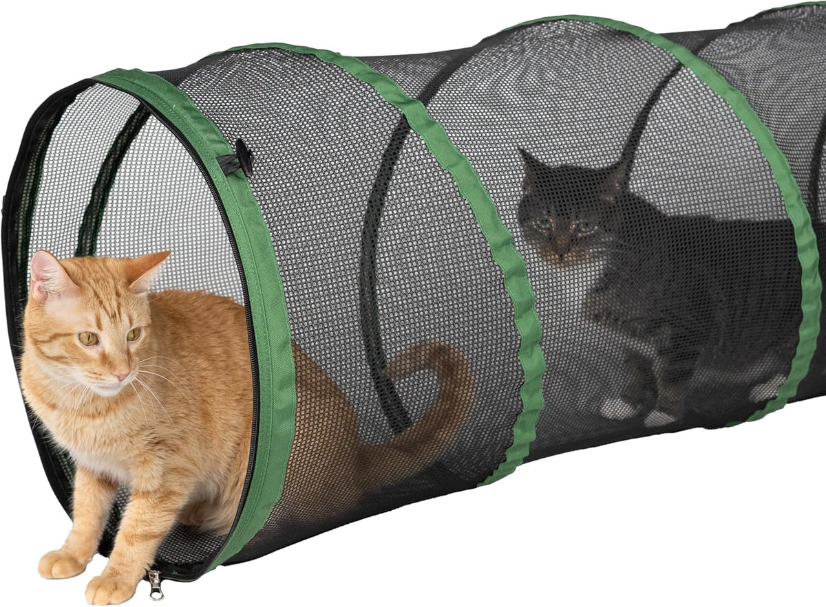 Kitty City Outdoor Catio Furniture and Play Kits for Cats, 10' Tunnel/Large