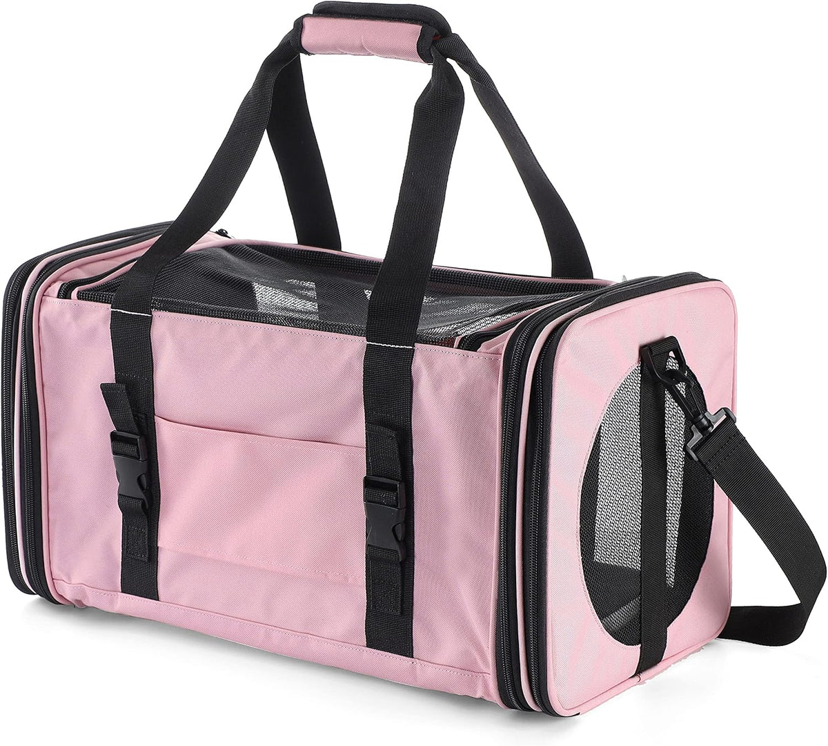 Soft-Sided Pet Carrier for Cats Small Dogs of 15 Lbs Medium Pink