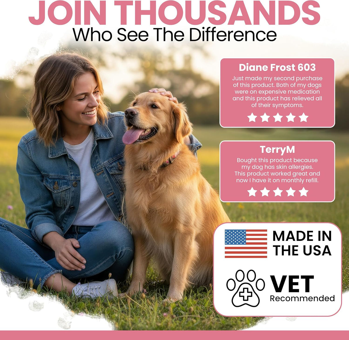 Dog Allergy Chews - 180 Soft Chews for Itchy Skin Relief