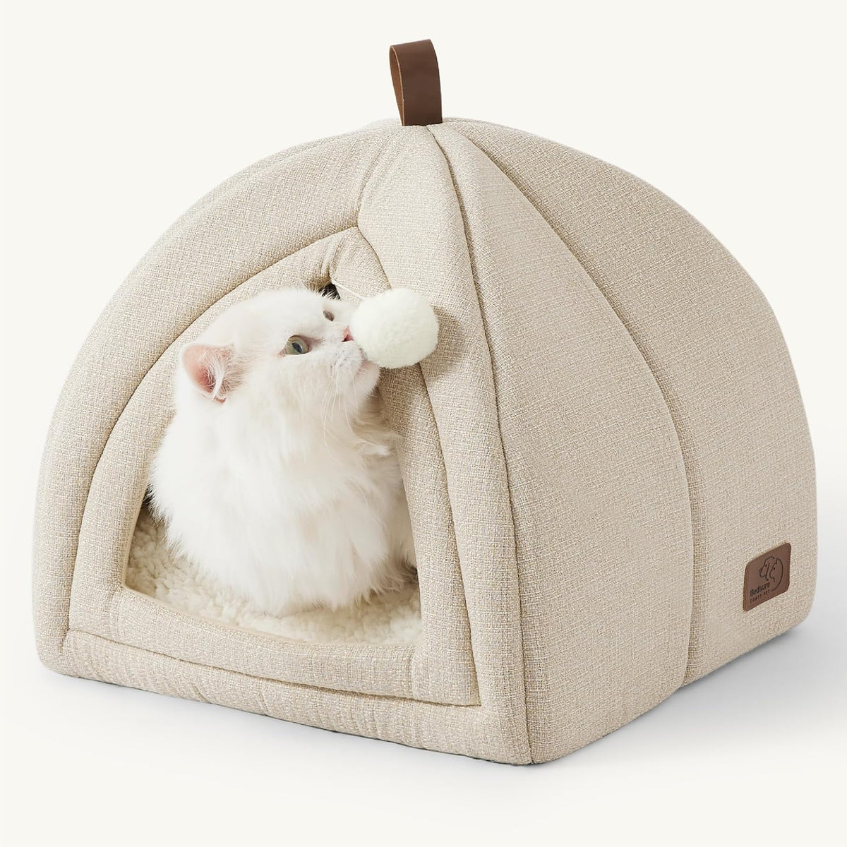 Bedsure 2in1 Cat Beds for Indoor Cats Cave for Kitten with Washable Pillow