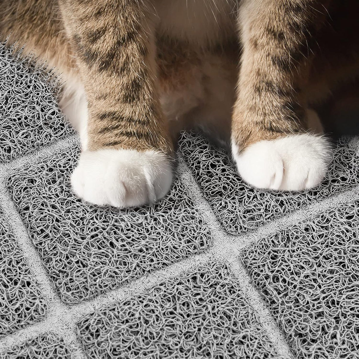 Niubya Premium Cat Litter Mat, Litter Box Mat with Non-Slip and Waterproof Backing, Litter Trapping Mat Soft on Kitty Paws and Easy to Clean, Cat Mat Traps Litter from Box