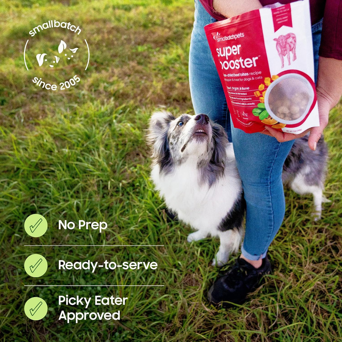 smallbatch Freeze Dried Dog Treat or Topper with Probiotics, Chicken 18oz