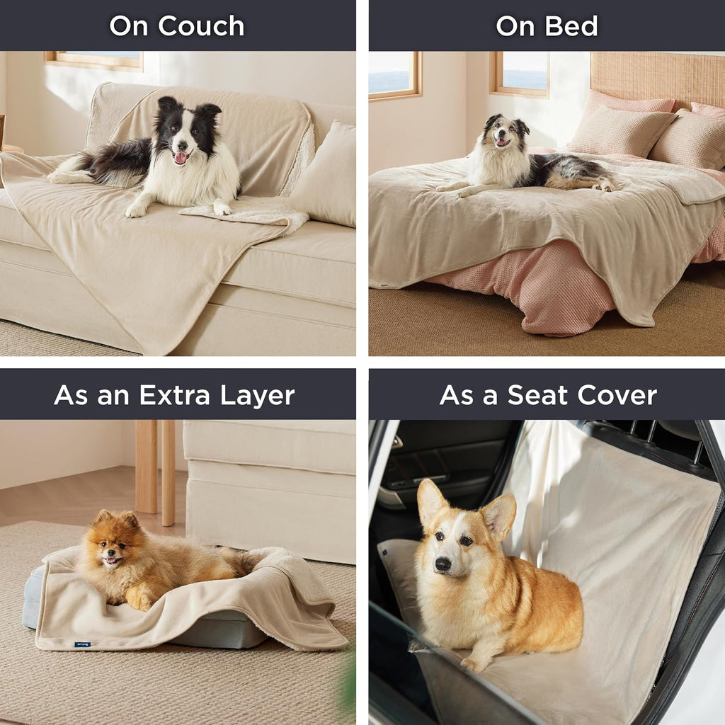 Bedsure Waterproof Dog Blankets for Medium Dogs Washable Soft Warm, 30"X40"
