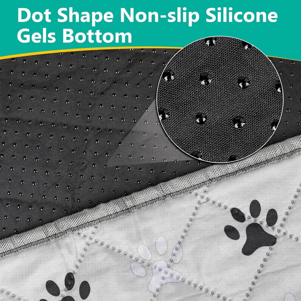 FUWERY Washable Pee Pads for Dogs ,36"X41", Grey, 2 Packs | Thick Heavy Absorbency, Reusable, Prevent Leakage, Non-Slip Pee Pads for Puppy Playpen, Potty Training