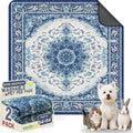 Washable Pee Pads for Dogs, Reusable Puppy Potty Training Pads, Ultra-Absorbent Thick Waterproof Leak-Proof Non-Slip Pads & Mat for Crate, Playpen, Floor, Whelping & Housebreaking , 2 Pack 54"x54"
