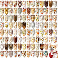 Huhumy 100 Pcs Fall Dog Bandanas Bulk XL Bandanas for Medium Large Dogs