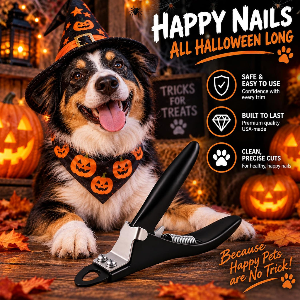 Resco Replaceable Blade Dog Nail Clippers for Dogs and Cats, Midnight Black