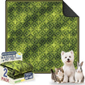 Washable Pee Pads for Dogs, Reusable Puppy Potty Training Pads, Ultra-Absorbent Thick Waterproof Leak-Proof Non-Slip Pads & Mat for Crate, Playpen, Floor, Whelping & Housebreaking , 2 Pack 48"x48"