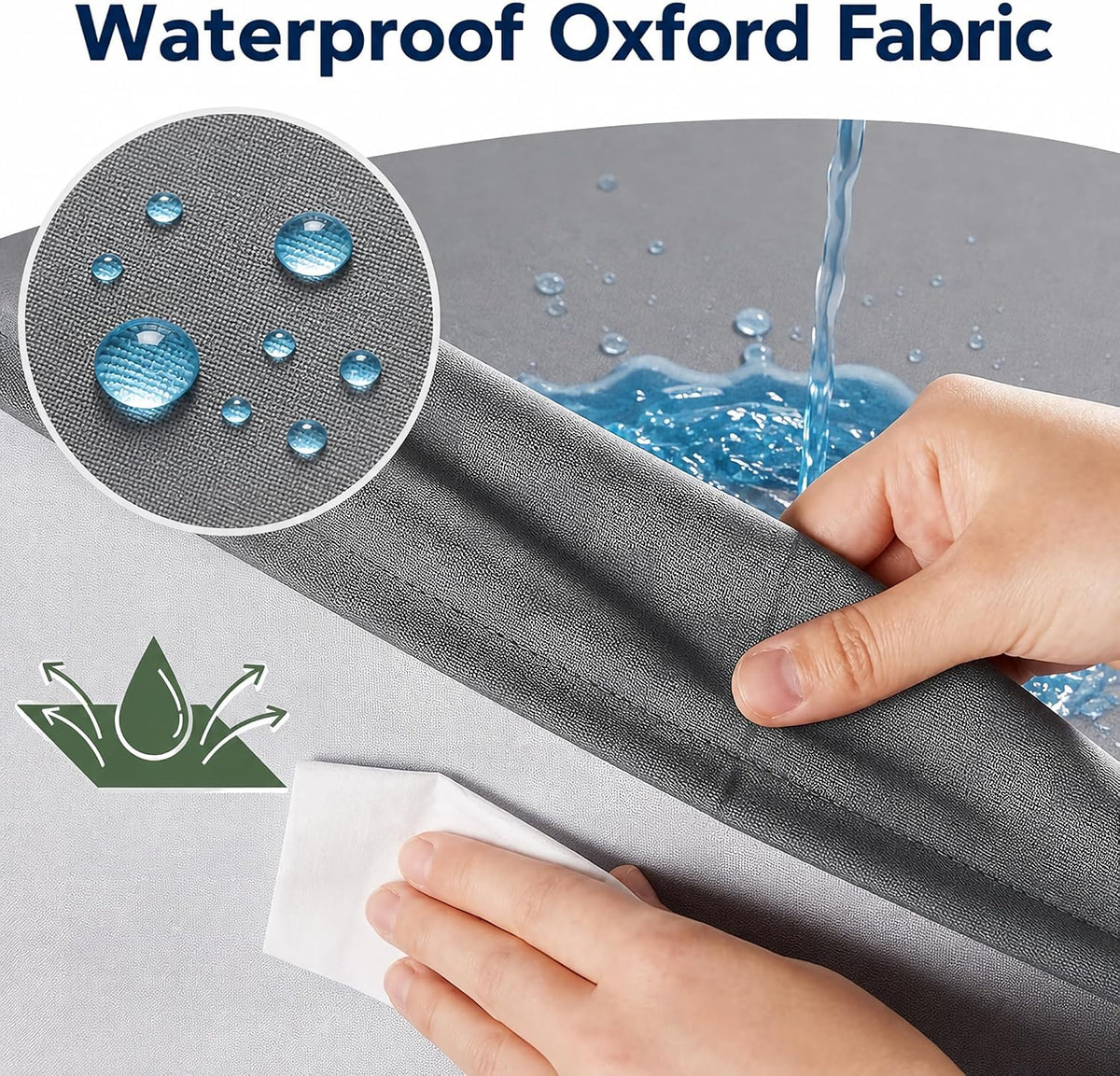 WNPETHOME Outdoor Waterproof Dog Bed Large Sized, Washable Creat Pad 30"