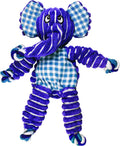 Kong Floppy Knots Rope and Plush Dog Toy, Elephant, Small/Medium | Knotted Rope & Plush Toy with Minimal Stuffing & a Squeaker, Great for Teething, Tugging & Lively Play