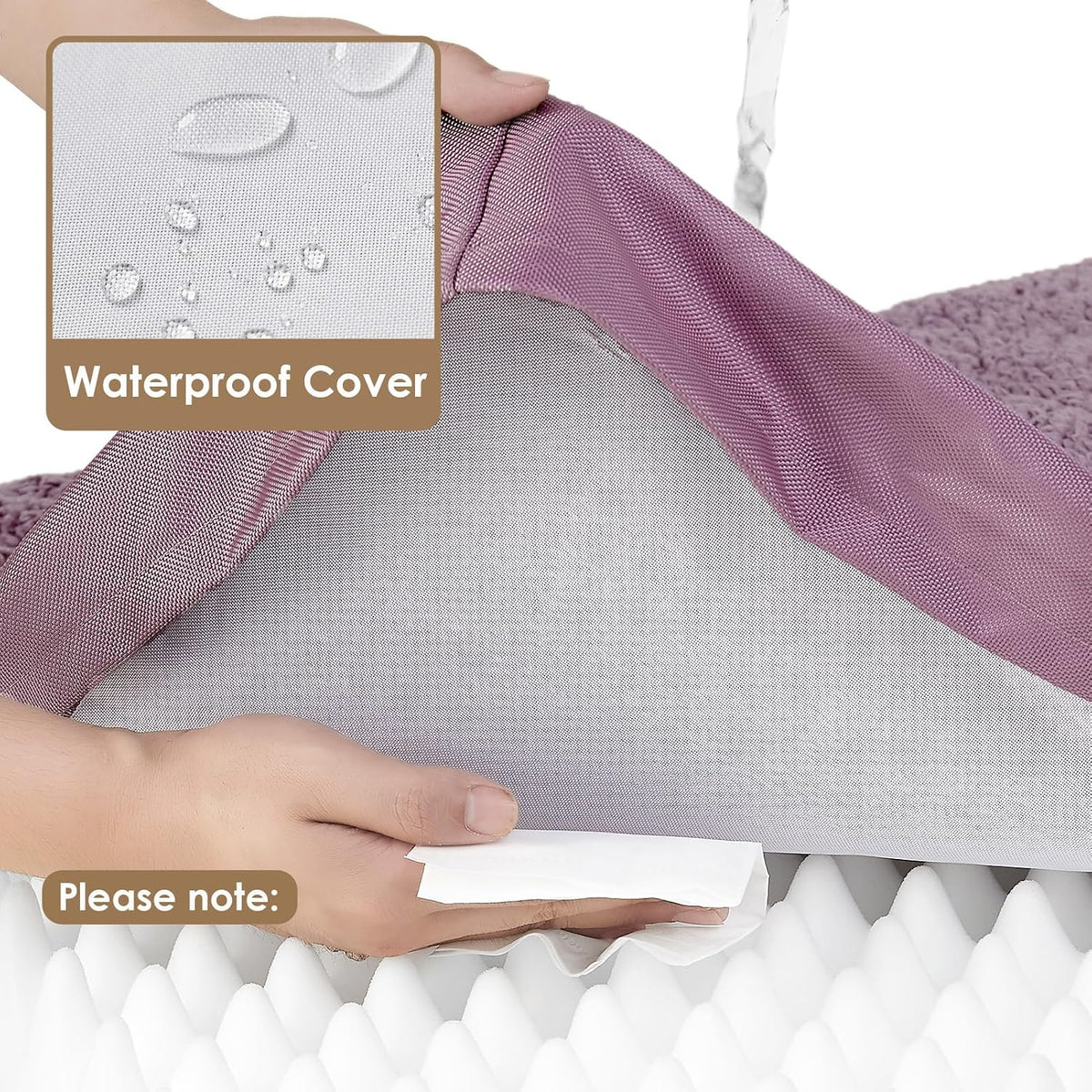 EHEYCIGA Orthopedic Dog Bed Medium with Removable Washable Cover, 30x20