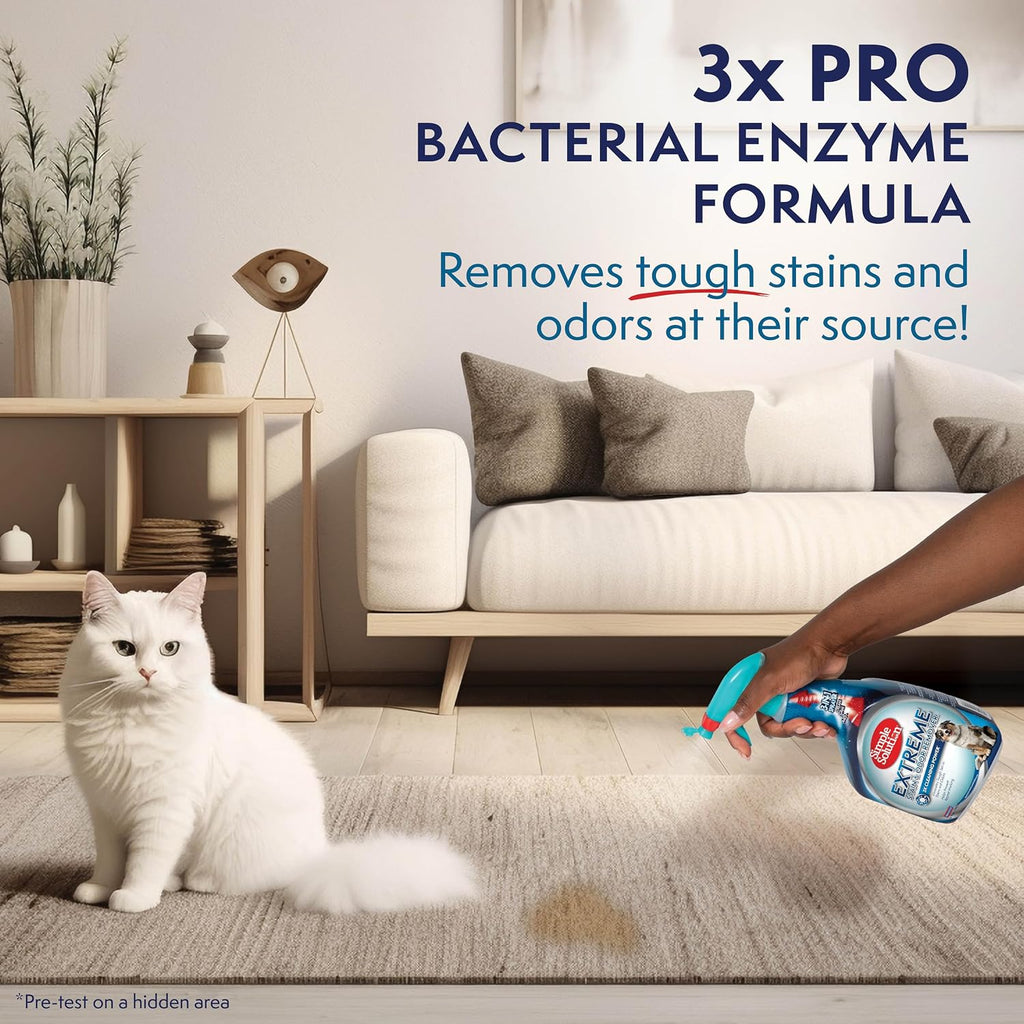 Simple Solution Extreme Stain & Odor Remover, Enzyme Stain Cleaner, 32oz
