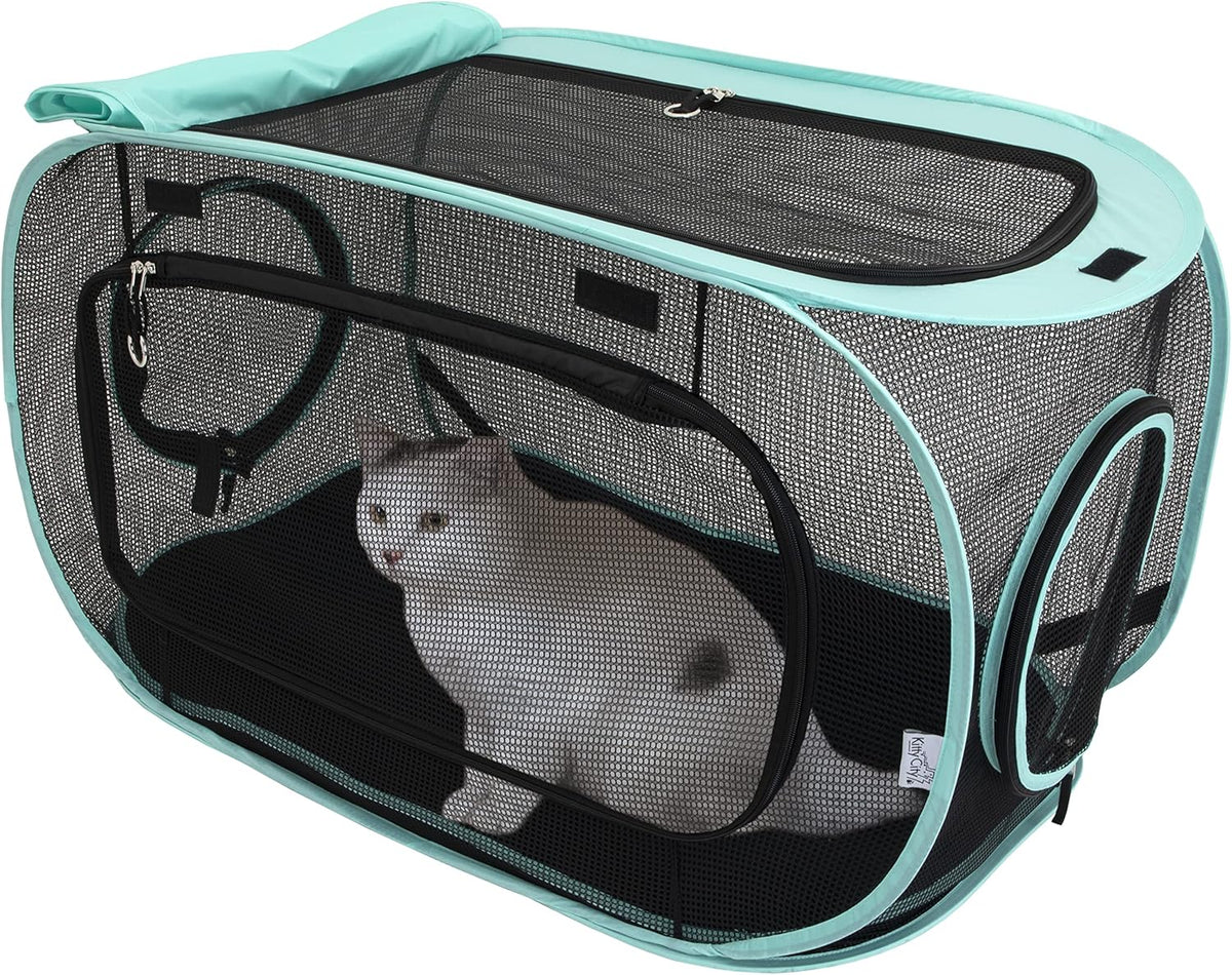 Kitty City Outdoor Catio Furniture and Play Kits for Cats, Outdoor Kennel
