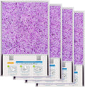 Crystal Cat Litter Tray Refill for PetSafe Litter Box Purple 4-Pack | Pre-Filled Disposable Tray for Auto Self-Cleaning Machine, No-Scoop Replacement Liner, Non-Clumping Silica, Odor/Leak-Proof